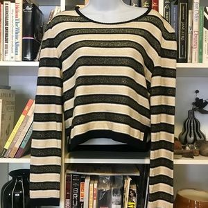 Vintage Sonia Rykiel Metallic Striped Knit Sweater